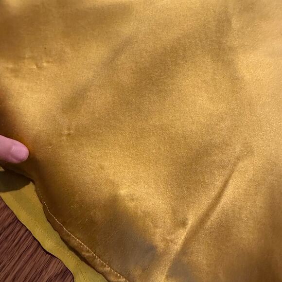 Reformation yellow halter cut out sexy maxi dress size 12 100% silk party formal - Picture 10 of 15